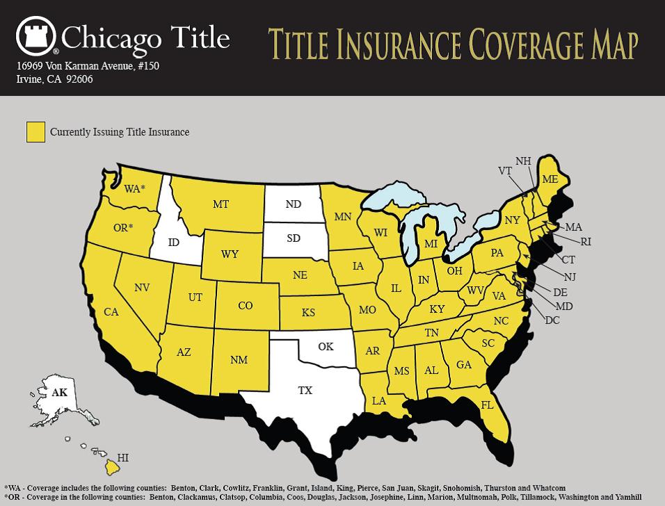 Title Insurance Coverage Map Chicago Title